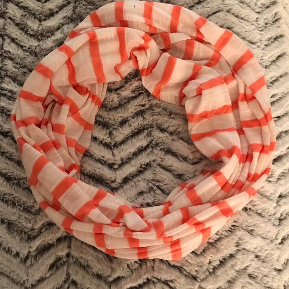 Coral infinity scarf